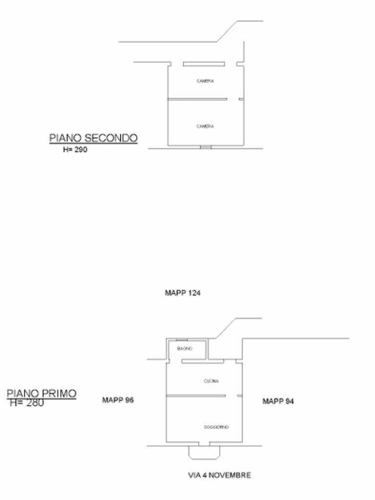 Bilocale Via quattro novembre, Romentino - planimetria 1