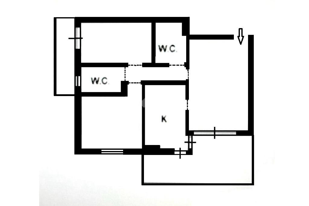 Trilocale Via Caduti in Missione di Pace, Milano (zona Rubattino) - planimetria 1