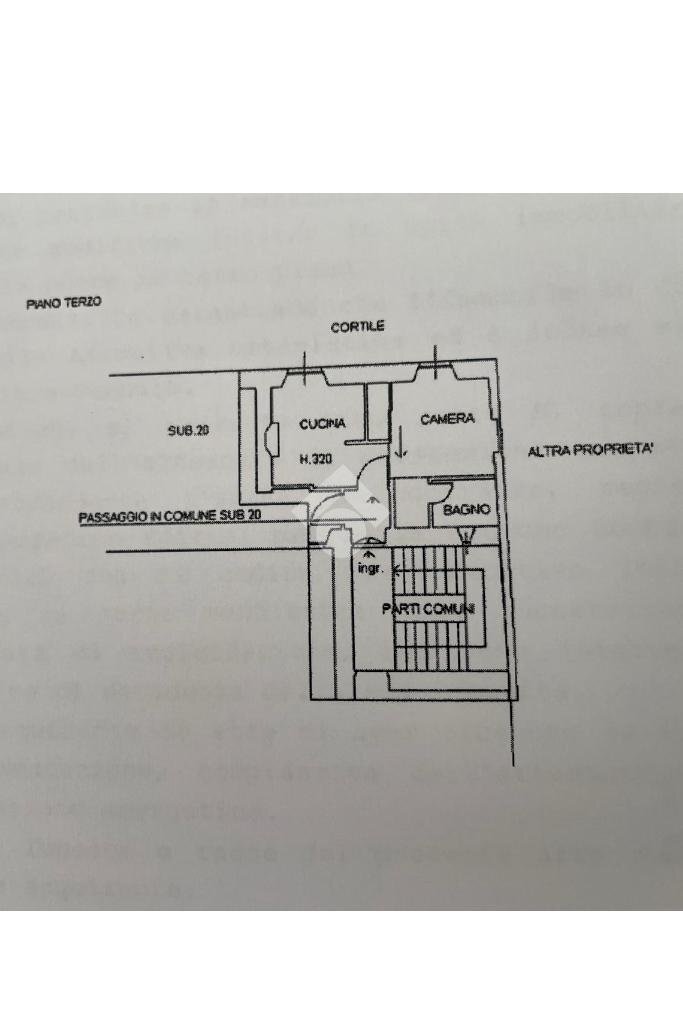 Bilocale Via della Moscova, Milano (zona Moscova) - planimetria 1