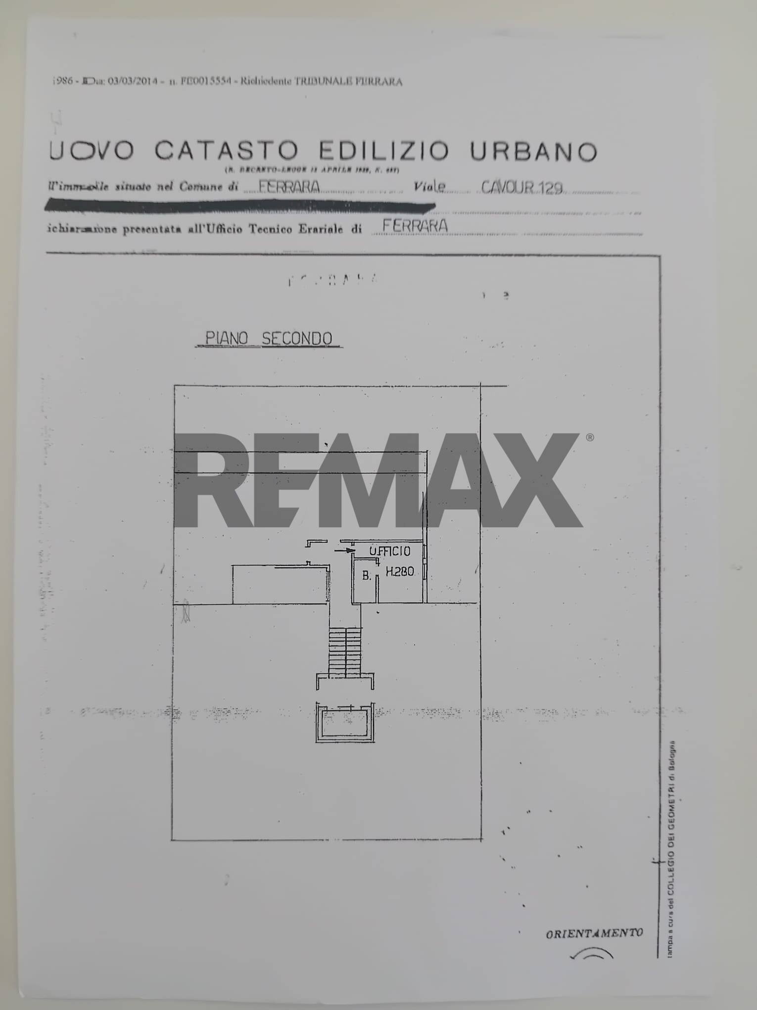 Pianta 2D - Apartment Viale Cavour
 
129, Ferrara - floor plans 1