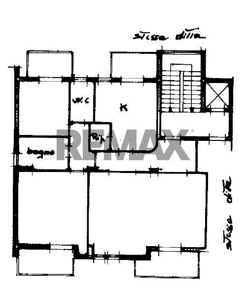 Pianta 2D - Three-room apartment via Attilio Gisotti
 
43, Trani - floor plans 1