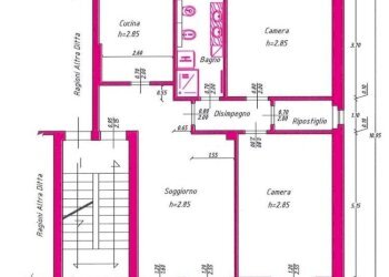 Planimetria - Appartamento strada Langhirano, SN, Parma (zona Montanara) - foto 18