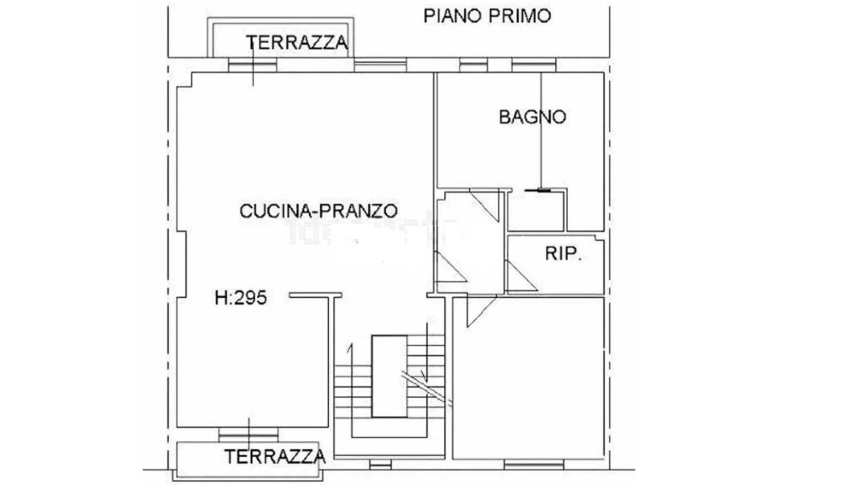 Casa indipendente via Trento, Cecina - planimetria 1