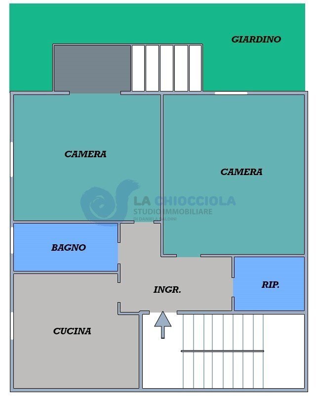 pianta - Appartamento via Mario de Maria, Bologna (zona Bolognina) - planimetria 1
