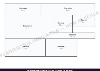 Planimetria - Appartamento Contrada Colombaio Lasagna, Marsala - foto 10