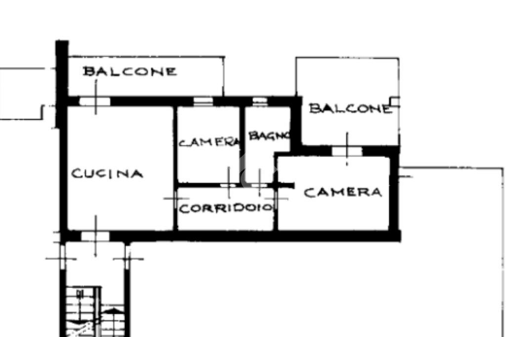 Trilocale Via di Mezzo, Casalgrande - planimetria 1
