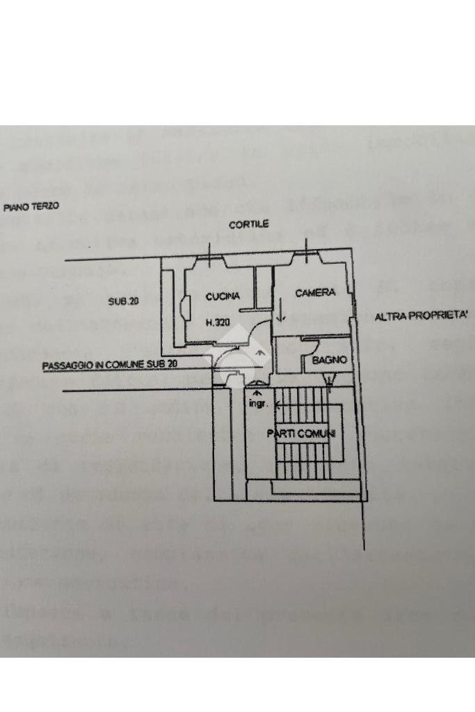 Bilocale Via della Moscova, Milano (zona Moscova) - planimetria 1