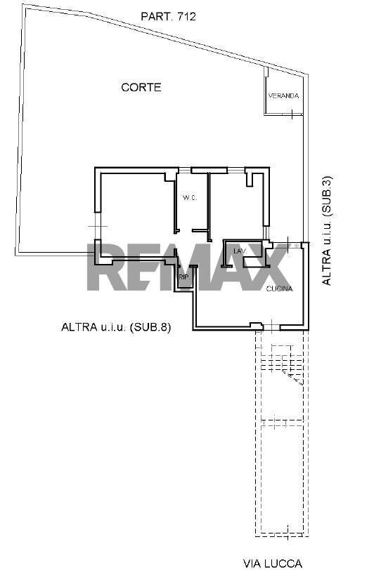 Pianta 2D - Trilocale Via Lucca
 
7, San Giovanni la Punta - planimetria 1