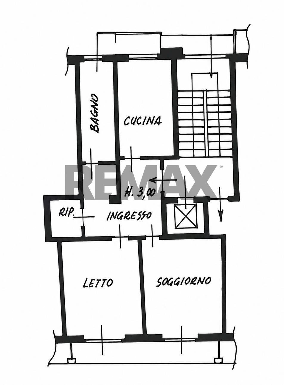 Pianta 2D - Appartamento Viale Monte Ceneri
 
14, Milano - planimetria 1