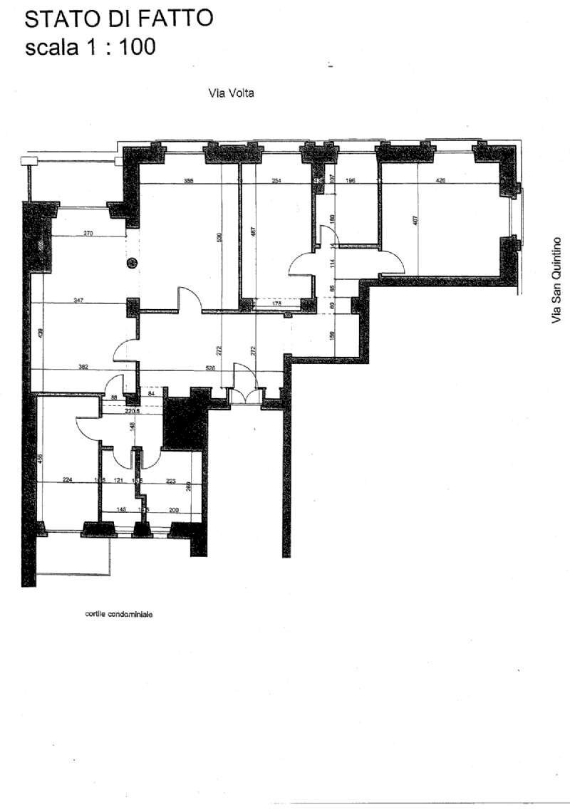 planimetria - Ufficio via SAN QUINTINO, 4, Torino (zona Centro) - planimetria 1