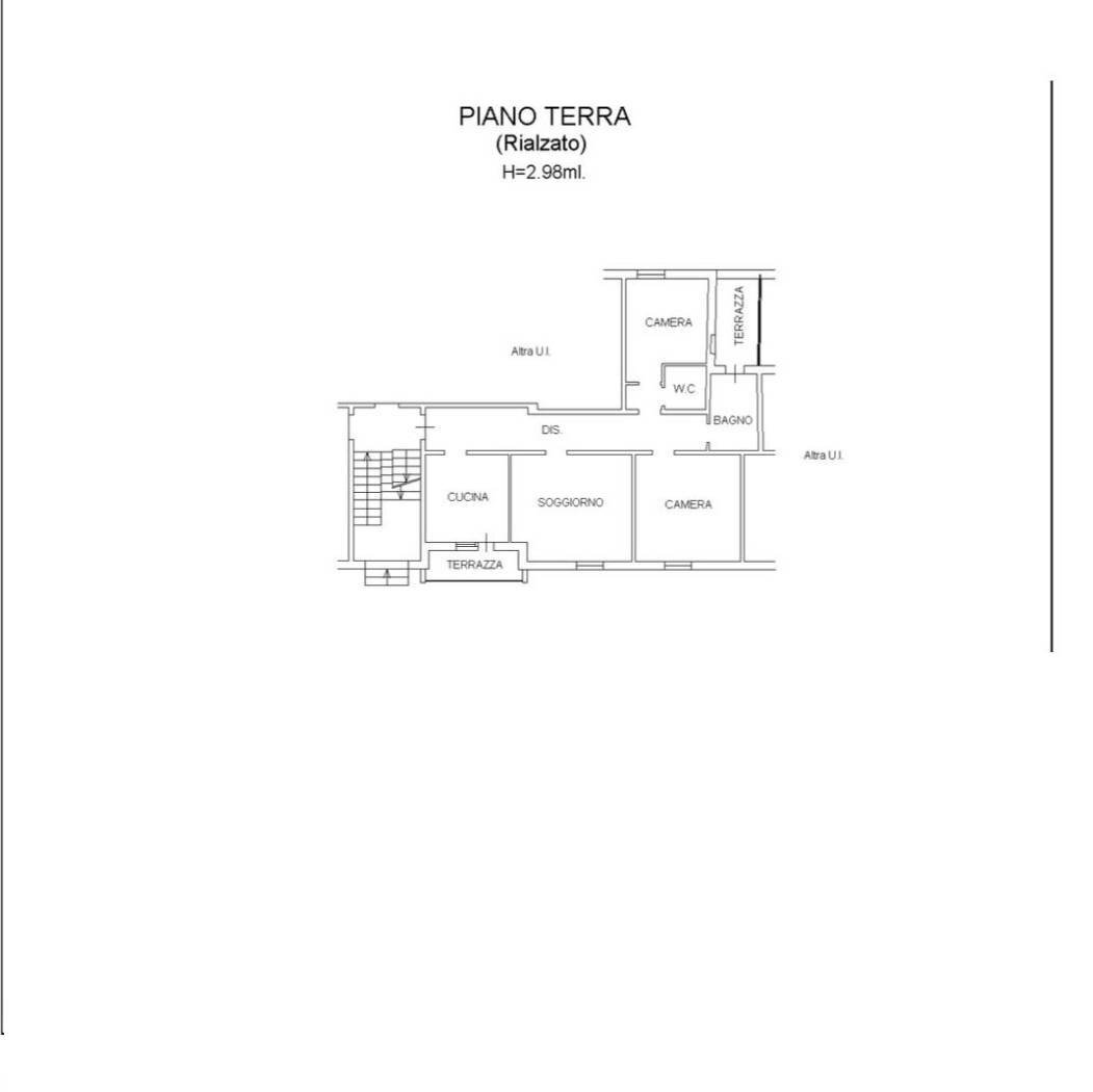 Three-room apartment via Giuseppe Pellizza da Volpedo, Bologna (neighborhood Murri) - floor plans 1
