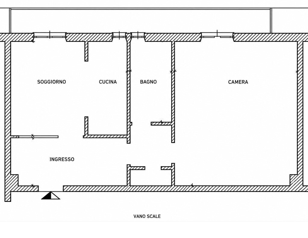 1 - Trilocale all'asta Via Mantova 35/35, Genova (zona Molassana) - planimetria 1