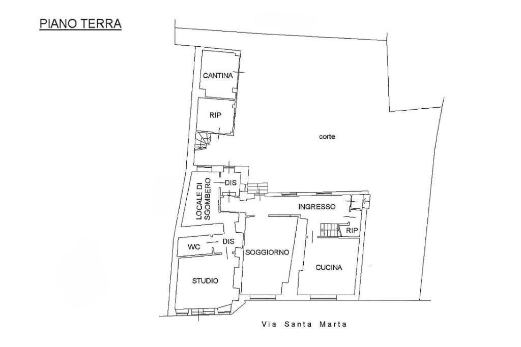Casa semi indipendente Via santa marta, Bollengo - planimetria 1
