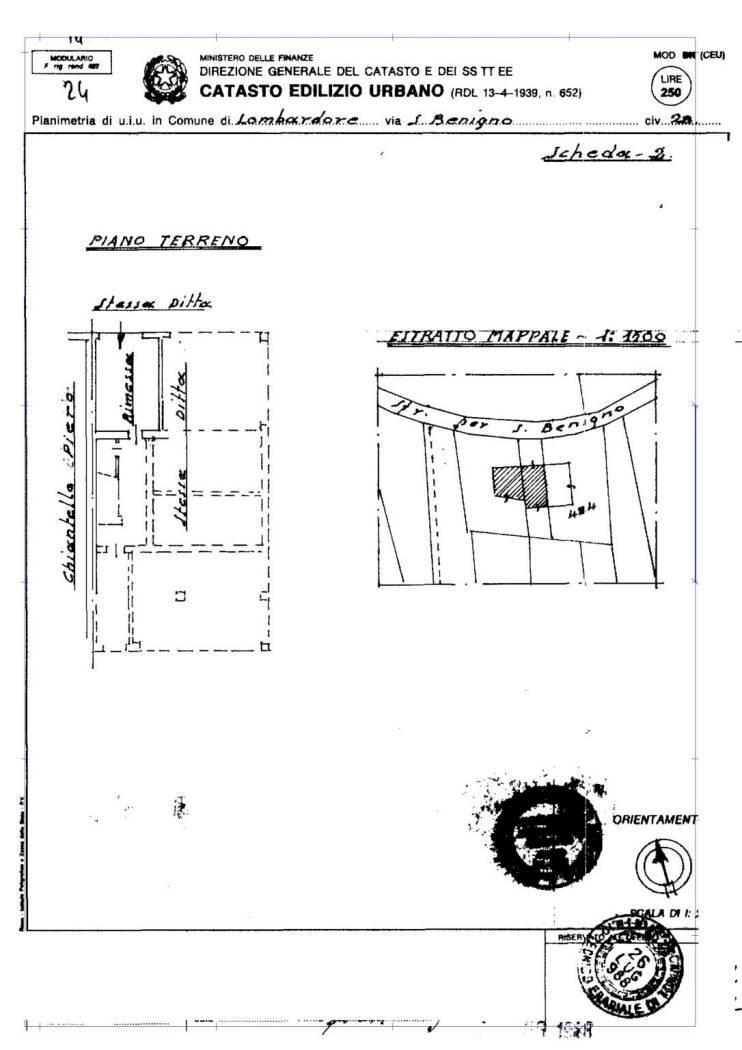 Villa Unifamiliare Via San Benigno 28, Lombardore - planimetria 1
