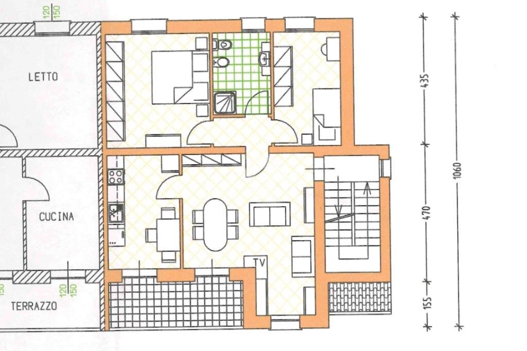 Quadrilocale Via Braille Louis, Casalgrande - planimetria 1