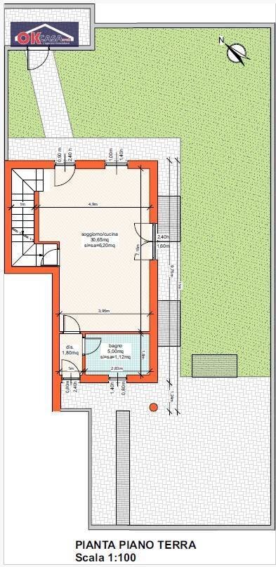 Foto 5 - Villa a Schiera via  cimarosa, Oppeano - planimetria 1