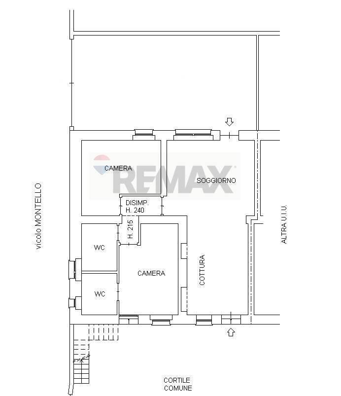 Pianta 2D - Trilocale vicolo Montello
 
8, Rho - planimetria 1