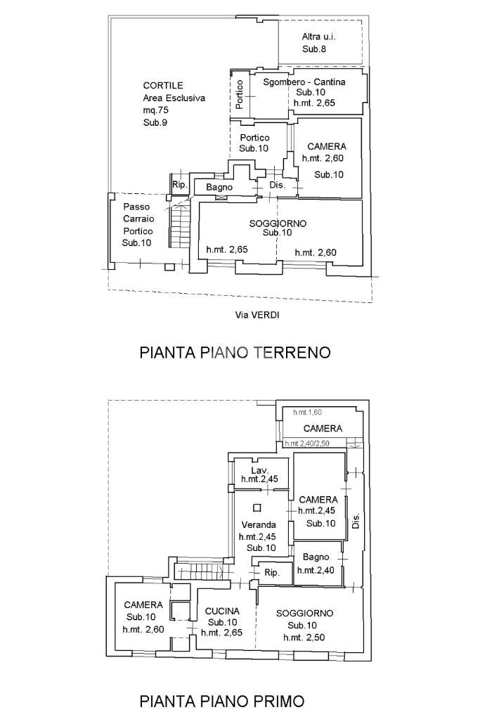 Villa Via verdi, Castagnole Piemonte - floor plans 1