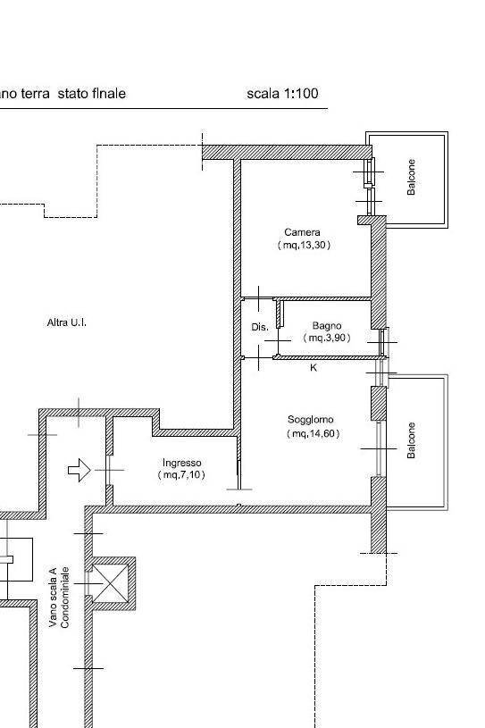 Appartamento viale San Francesco, 6, Bardonecchia - planimetria 1