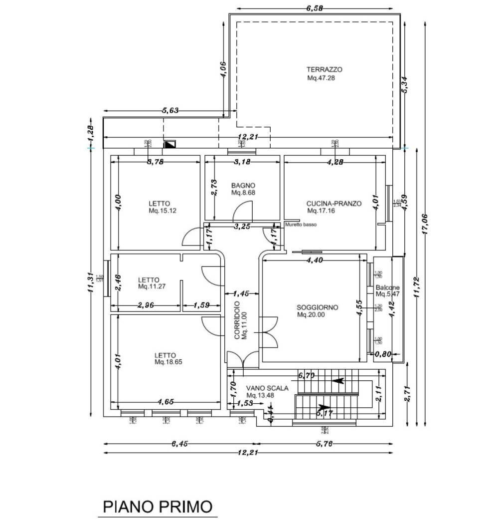 Appartamento viale Volturno, 111, Cervia - planimetria 1