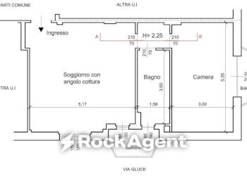 Planimetria - Bilocale via Cristoforo Gluck, 59, Milano - foto 24