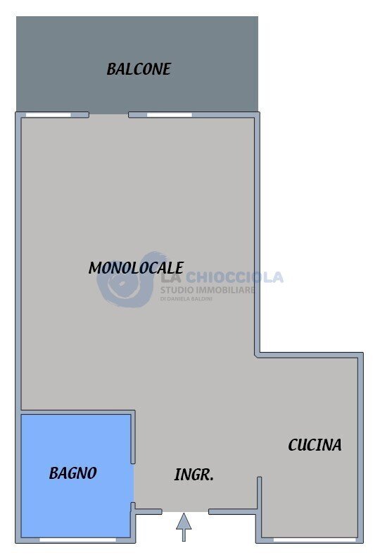 A285 pianta - One-room apartment Via Cesare Boldrini, Bologna (neighborhood Centro Storico) - photo 1