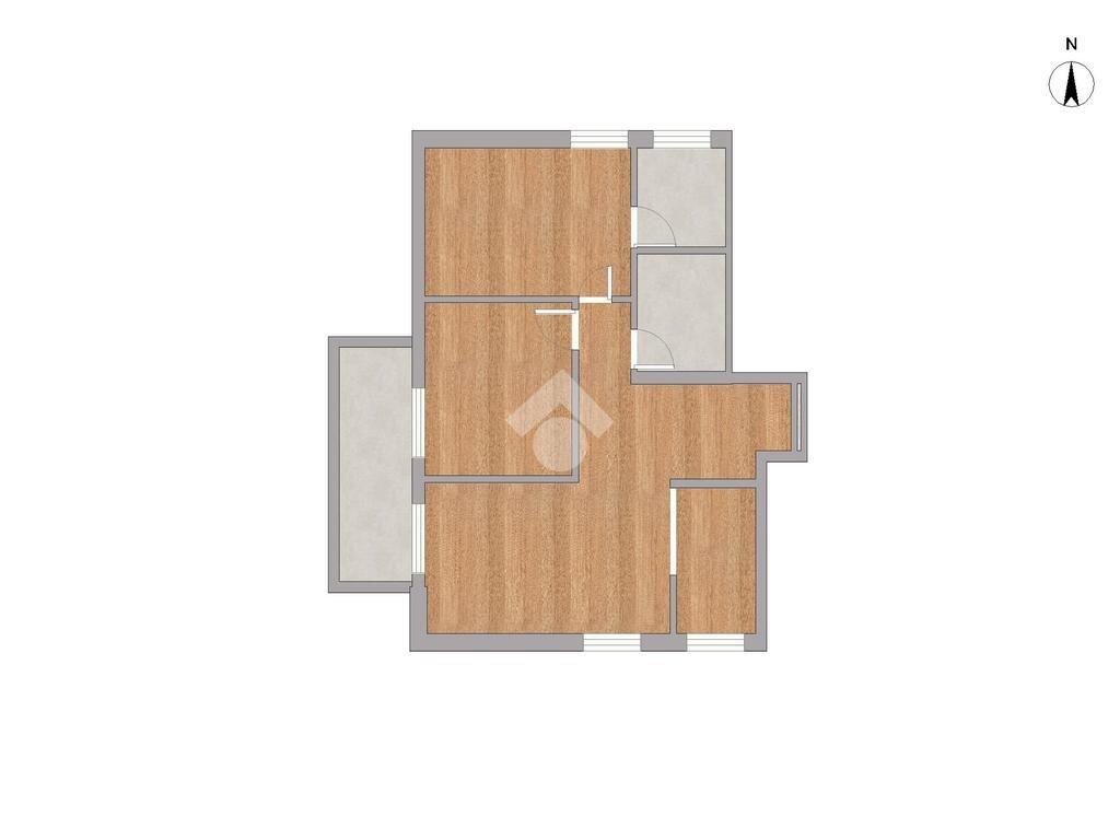 Trilocale Via E. Colorni, Milano - planimetria 1