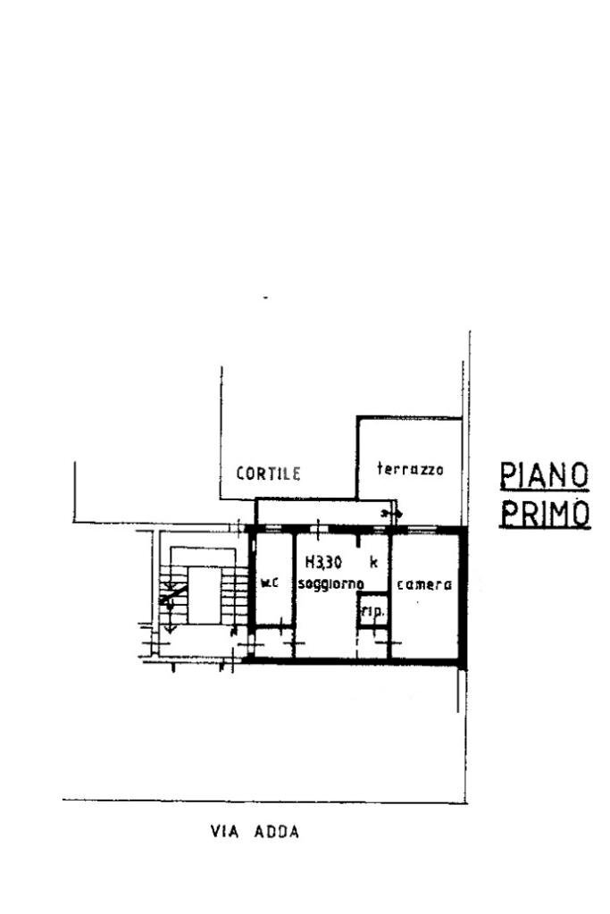 Bilocale Via Adda, Milano (zona Isola) - planimetria 1