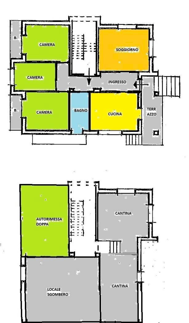 Independent house Cuneo (neighborhood Donatello) - floor plans 1