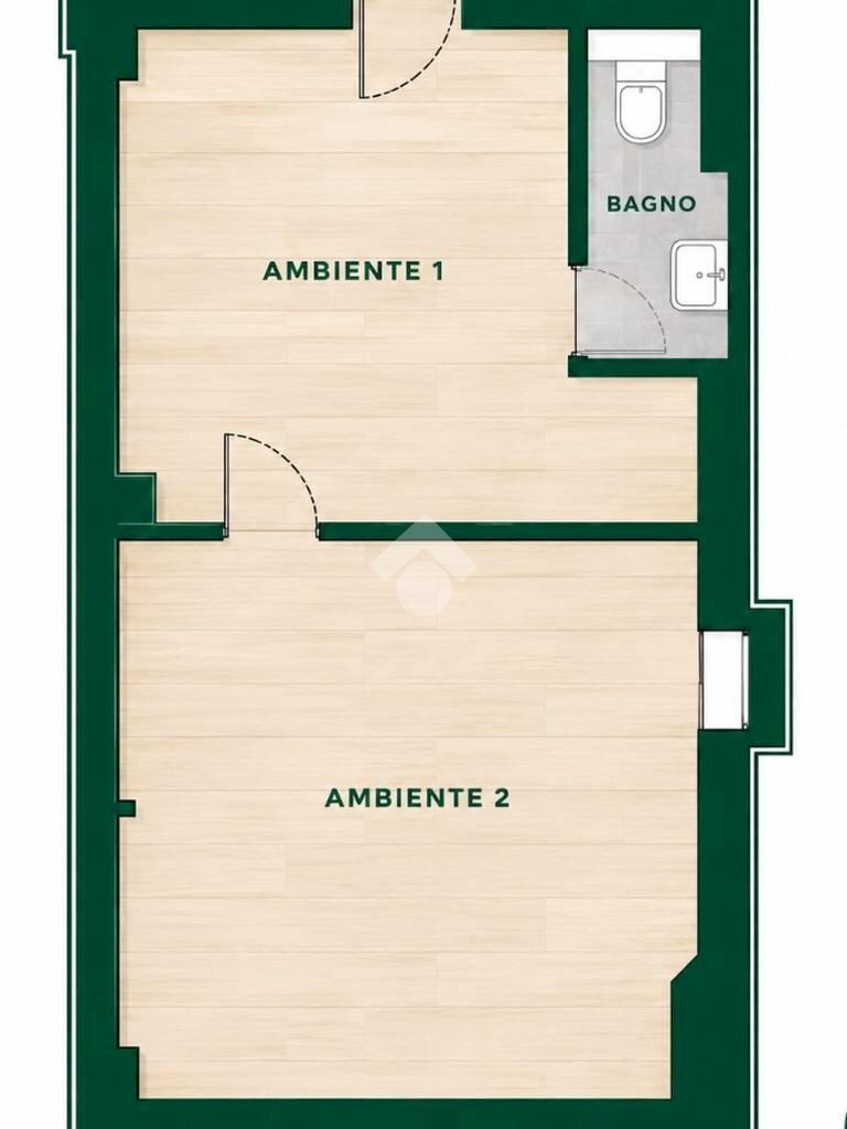 Monolocale Via Lorenzo Costa, Genova (zona Castelletto) - planimetria 1