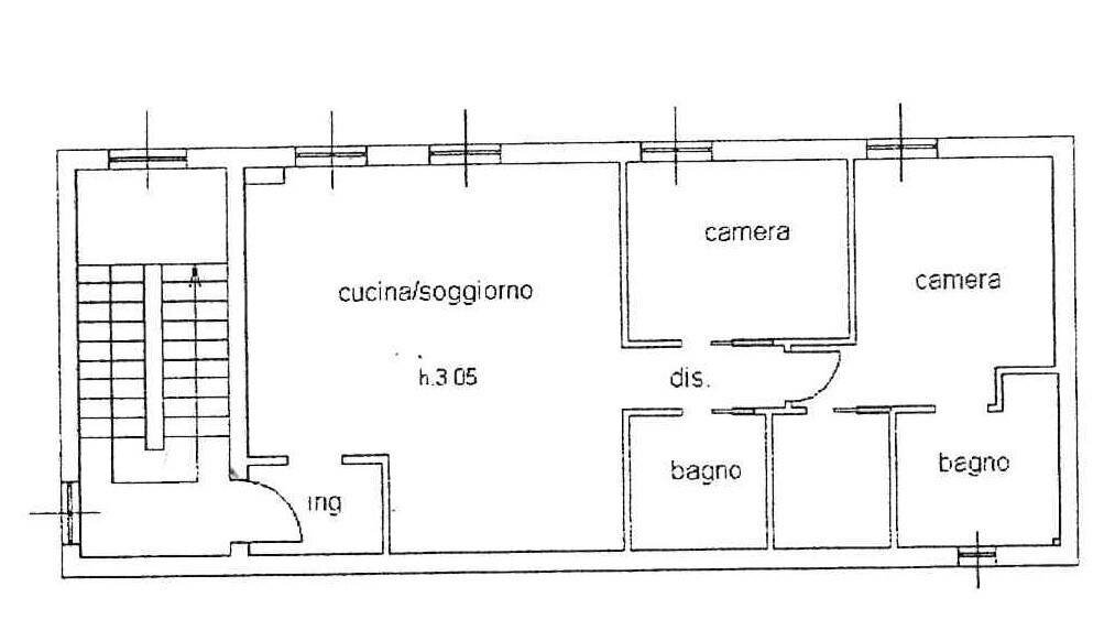 Appartamento viale Piacenza, 45, Parma (zona Pablo) - planimetria 1