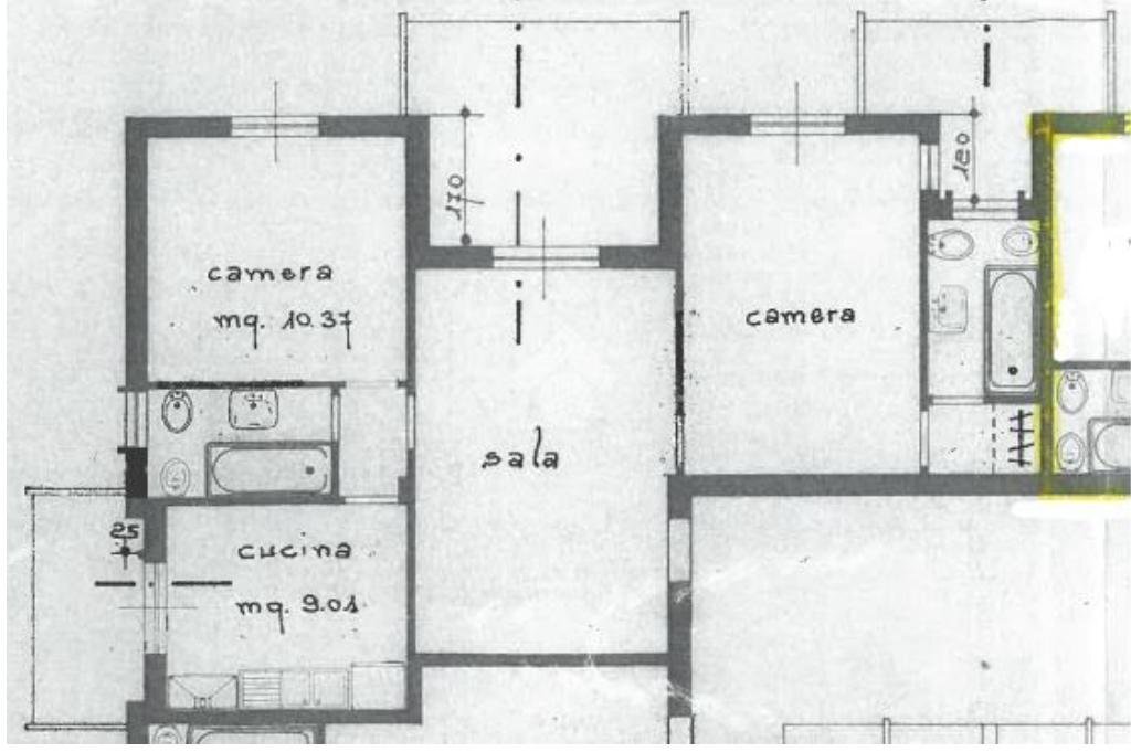 Four-room apartment Via piacenza, Chiavari - floor plans 1