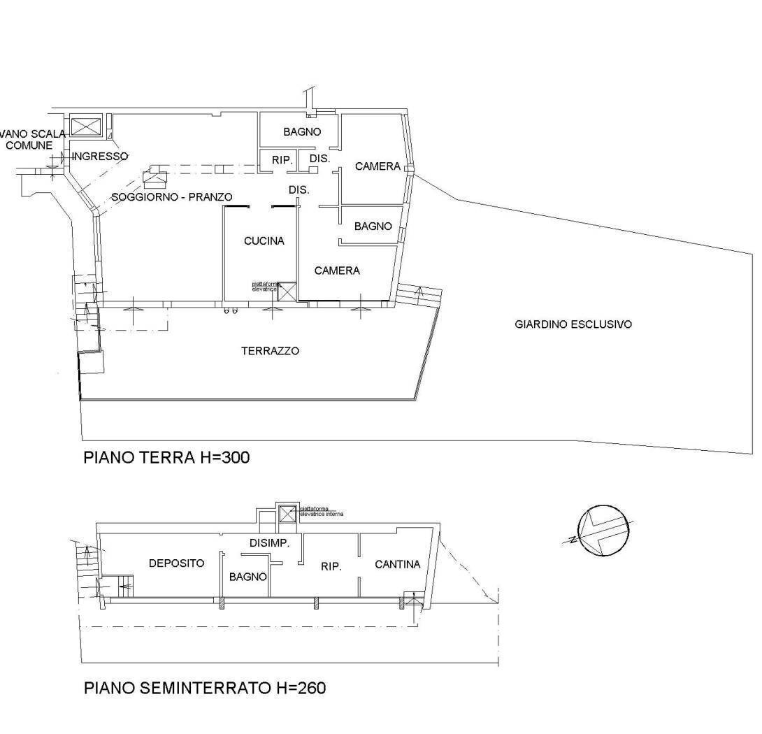 PLANIMETRIA - Appartamento Via Cesare Taruffi, Bologna (zona Colli) - planimetria 1