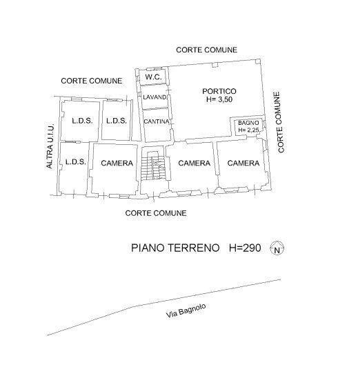 Casa indipendente Via Bagnolo, 42, Cavour - planimetria 1