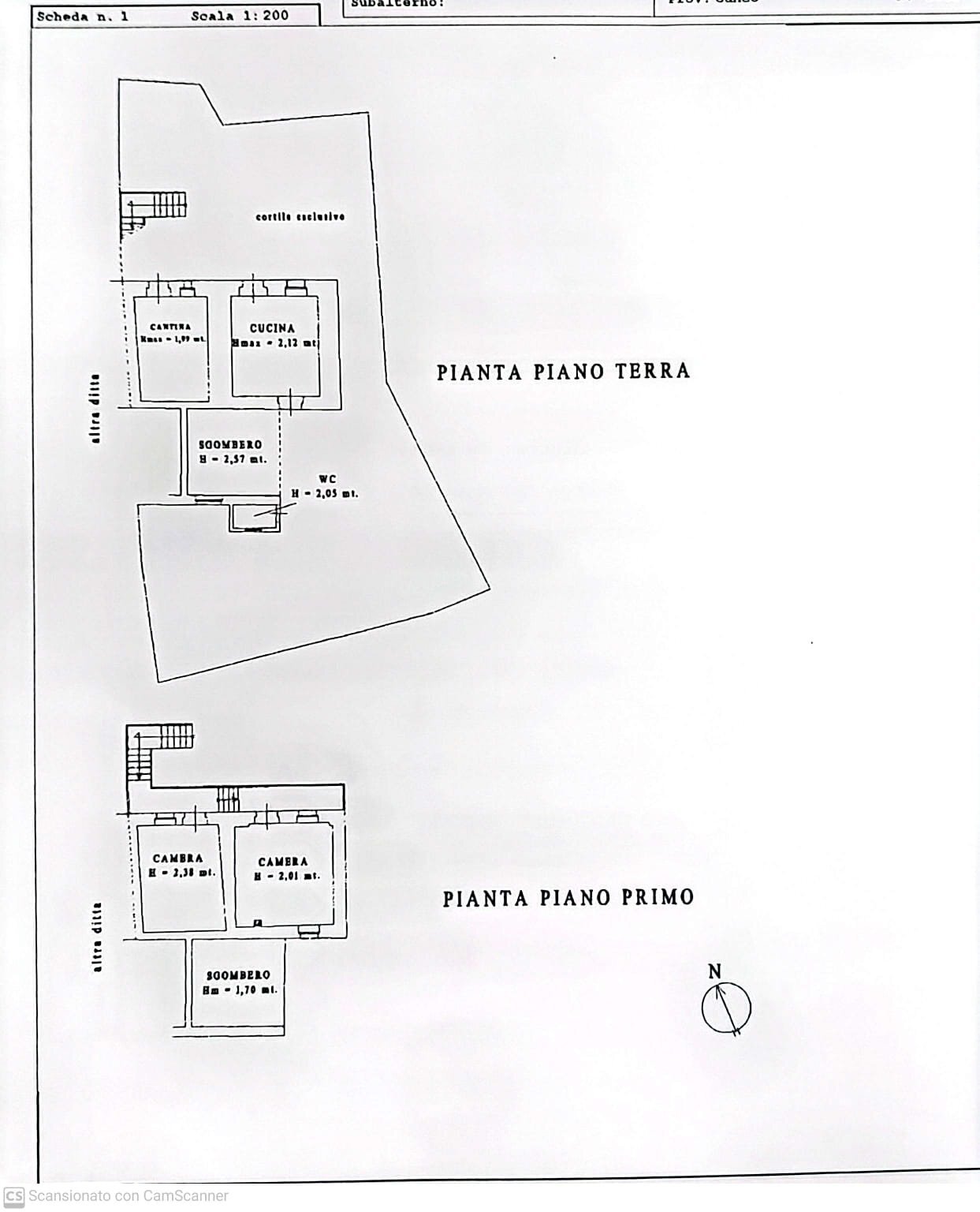 Semi-detached house via montescotto, SNC, Barge - floor plans 1