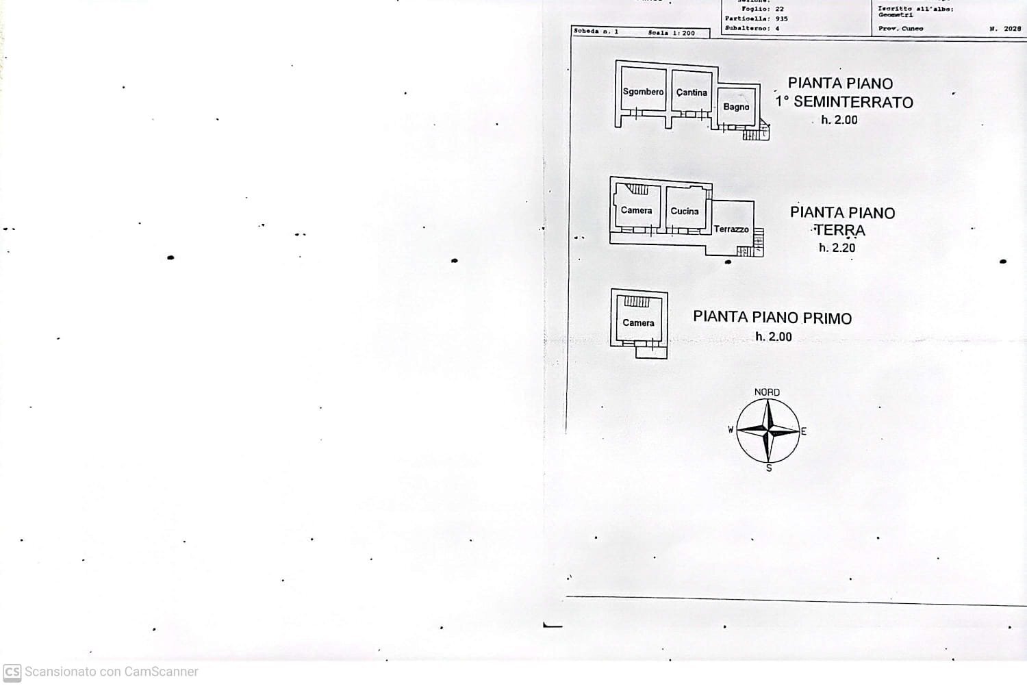 Independent house via Bergera, 99, Bagnolo Piemonte - floor plans 1