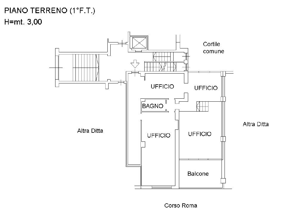 Trilocale Corso Roma, 13, Saluzzo - planimetria 1