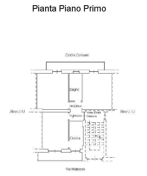 Trilocale Via Mattatoio, 34, Saluzzo - planimetria 1