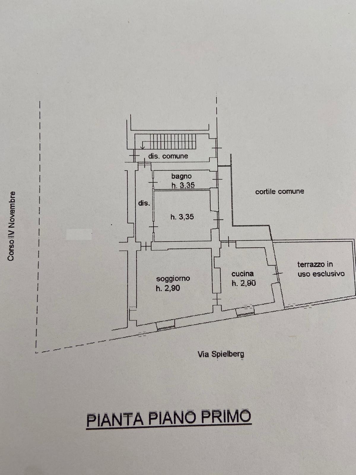 Appartamento Corso IV Novembre, 11, Saluzzo - planimetria 1