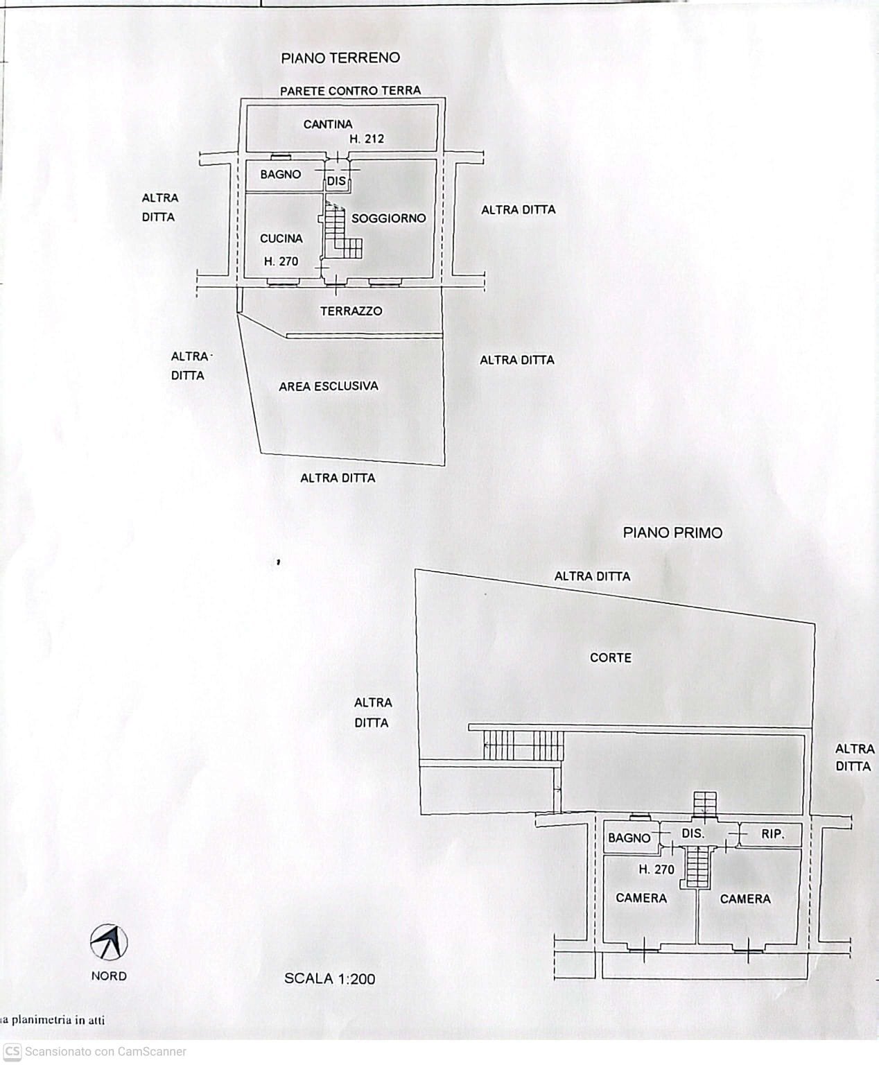 Semi-detached house Via Olmetto, 178, Bagnolo Piemonte - floor plans 1