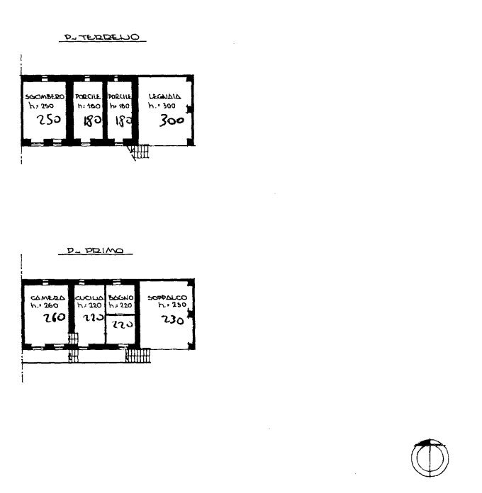 Independent house Via del Gasparino, 18, Cavour - floor plans 1