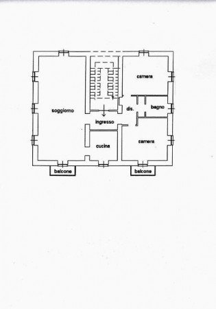 Trilocale via Cappelletta, 51, Merate - planimetria 1