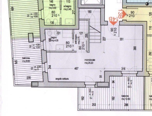 Trilocale via Socrate, Pescara - planimetria 1