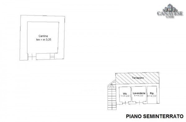 Independent house via Camillo Benso Conte di Cavour, 51, Strambinello - floor plans 1