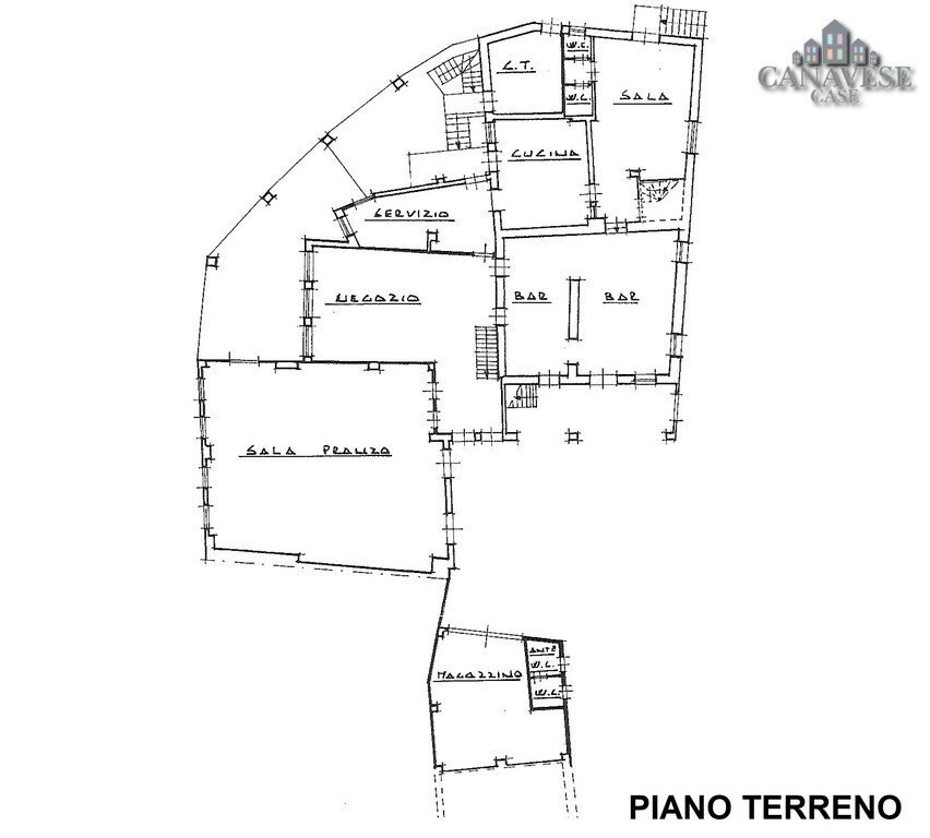 Shop via Vittorio Emanuele II, Val di Chy - floor plans 1
