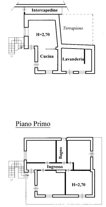 Casa indipendente Borgata Chiabrotte, 2, Paesana - planimetria 1