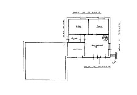 Casa semi indipendente via pian croesio, Snc, Paesana - planimetria 1