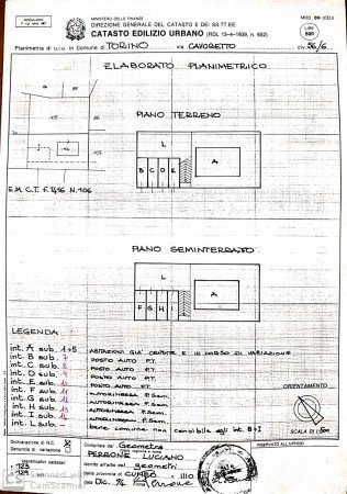 Box strada Comunale di Cavoretto, 56/12, Torino - planimetria 1