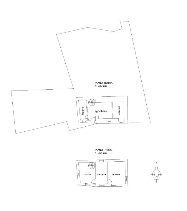 Baita Borgata Sagne, 2, Crissolo - planimetria 1