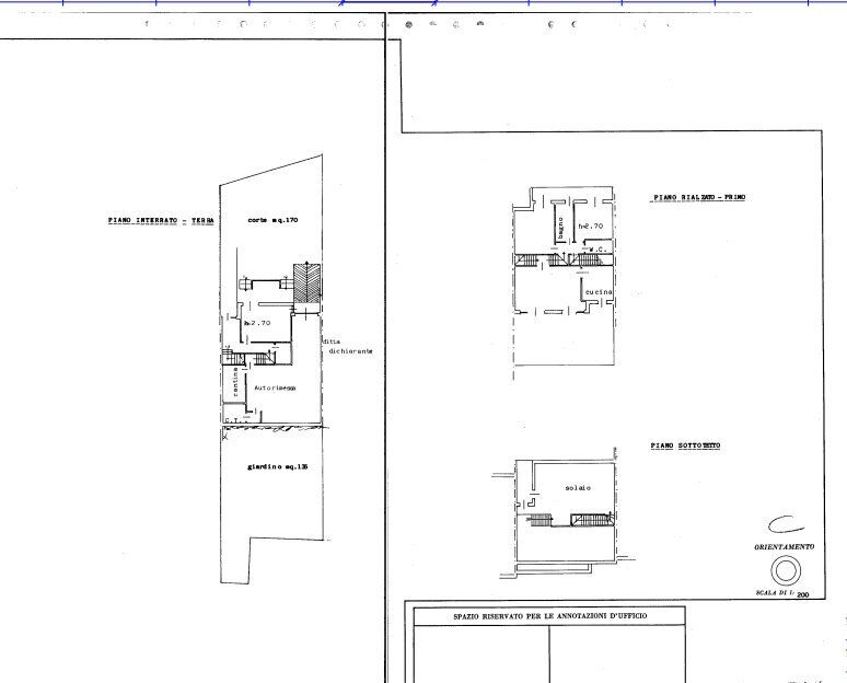 Terraced Villa Via Pagno, 6, Saluzzo - floor plans 1